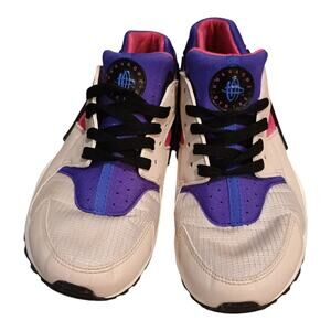 Nike Huarache Run GS 'Desert Sand' Sneakers 654275-036 Youth 6.5 Pink Purple